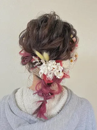 ショート ヘアアレンジ le'a所属・谷町/Le'a /竹原しおなのヘアスタイル