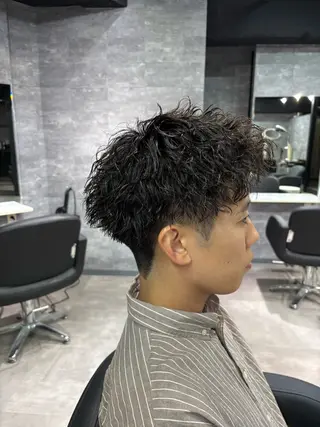 ショート パーマ メンズ men's salonAno所属・メンズサロンAno. YUKIのヘアスタイル