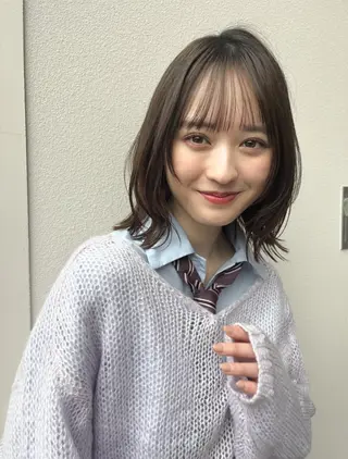 ミディアム MINX青山店所属・結莉/ボブ/ 縮毛矯正のヘアスタイル