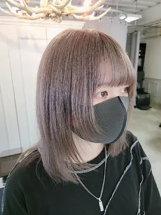 ミディアム カラー ハネエクステ表参道/ 羽エクステSpicaのヘアスタイル