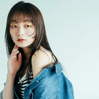 ロング ダブルカラー/韓国 ヘア/さわのあかねのヘアスタイル