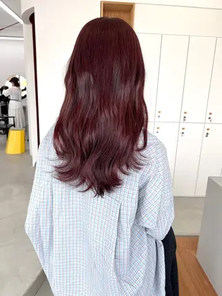 セミロング カラー 似合わせカット/デザ インカラー/伊藤吏紀のヘアスタイル