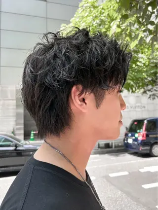 メンズ 池袋/韓国メンズヘア ❤️💙軸丸みうのヘアスタイル