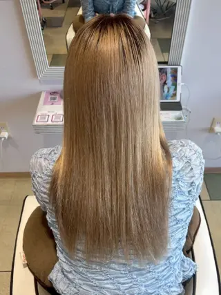 ロング 暖色カラー/髪質改善 /メンズ🧡莉南のヘアスタイル