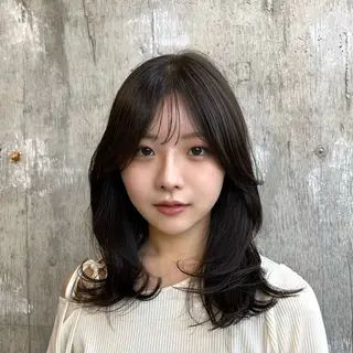 ミディアム 艶髪/ツヤカラー /🎀たまちゃん🎀のヘアスタイル