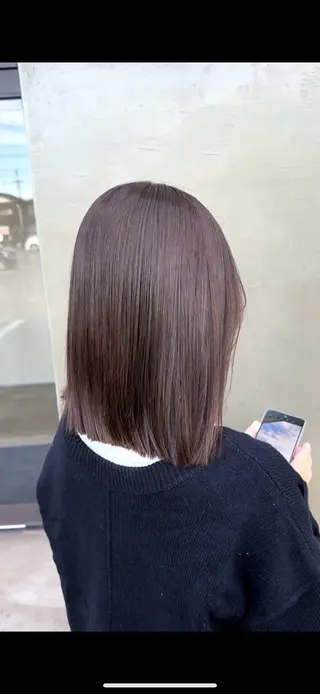 ミディアム カラー 各務原/カラー/ブリ ーチお任せください！のヘアスタイル