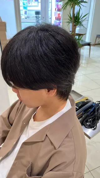 ショート パーマ メンズ 【メンズパーマ✨️ フェザーパーマ】岩城のヘアスタイル