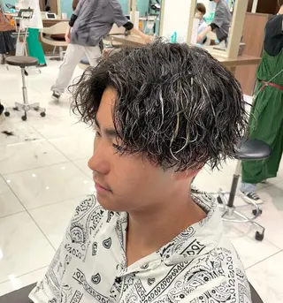 カラー パーマ メンズ 【メンズ特化】 池田大成✂︎のヘアスタイル