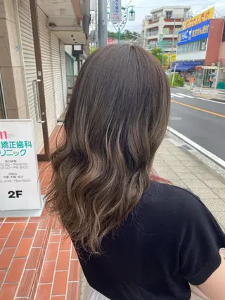 ミディアム カラー 透明感カラー/韓国 ヘア🩶yuri🩵のヘアスタイル