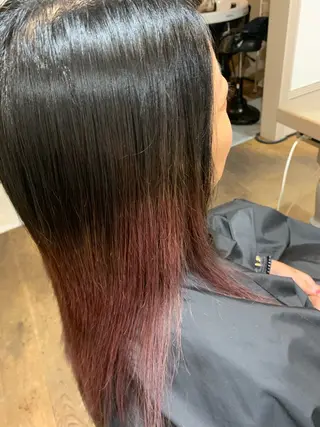 ロング カラー 中井 葵のヘアスタイル