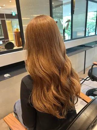 セミロング 縮毛矯正/カット/ 韓国ヘア/蛯原🍤のヘアスタイル