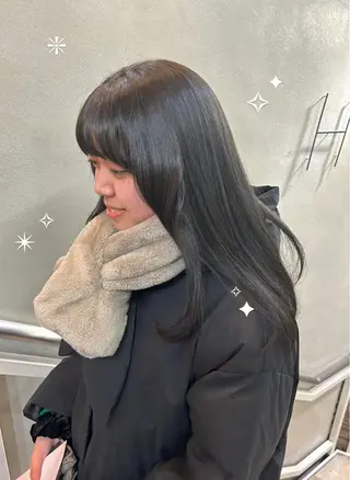 ロング カラー 艶髪に✧ / 透明感 カラー / 冨成のヘアスタイル