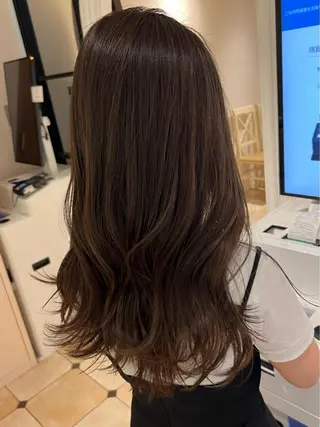 セミロング カラー 🧡くびれヘア/前髪 顔周り🧡久原結衣のヘアスタイル