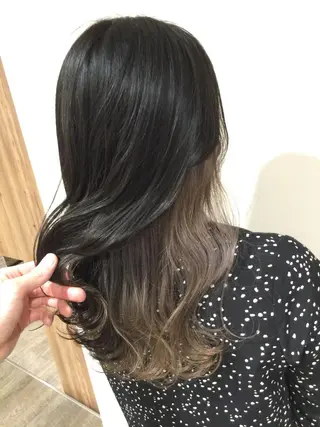 ミディアム カラー AMI Hair  supply所属・髪質改善カラー 韓国風レイヤーのヘアスタイル