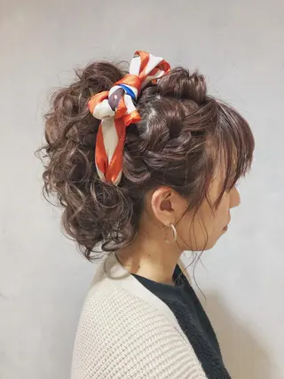 セミロング ヘアアレンジ cofy by melt所属・🍎みついじゅん🍏 ボブ指名No.1のヘアスタイル