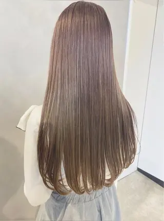 ロング カラー ハイトーン/ ボブ 中村麟のヘアスタイル