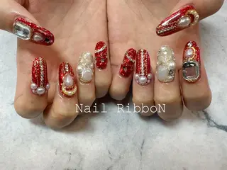 ネイル ネイルリボン 石田のネイルデザイン