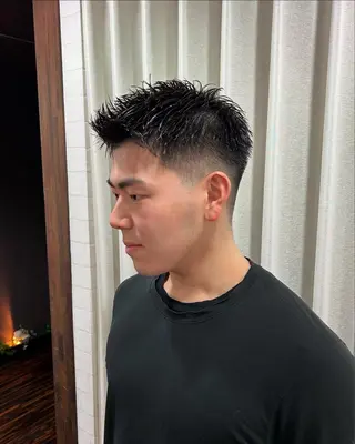 ショート メンズ Hair  create Mano所属・堀一樹/ メンズヘア/パーマのヘアスタイル