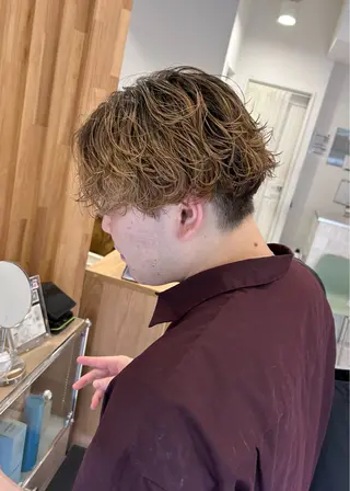 パーマ メンズ レイヤーカット🐺 hina🩶のヘアスタイル