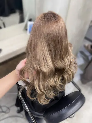 ロング haruna🤍 中韓mix✨のヘアスタイル