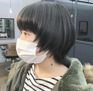 ショート カラー ✂︎ウルフ・ショート ✂︎MIKUNIのヘアスタイル