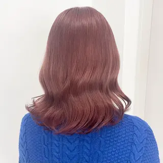 ミディアム 盛れる暖色🎀ガーリ ーヘア🎀きっかのヘアスタイル