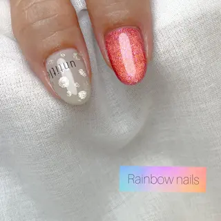 ネイル Rainbow nailsくろちゃんのネイルデザイン