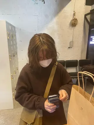 ミディアム パーマ ヘアアレンジ 🎀ダブルカラーレイ ヤーyuuri🎀のヘアスタイル