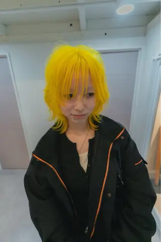 ミディアム カラー kyon.hair 韓国カットカラーのヘアスタイル