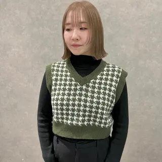 ミディアム カラー はちすか るかのヘアスタイル