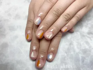 ネイル ネイルリボン 石田のネイルデザイン