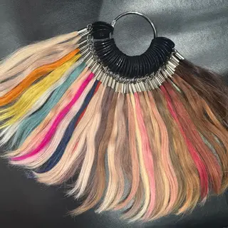 ロング カラー ヘアアレンジ ｱｵﾇﾏﾐﾕ☁️ /ボブ/ハイトーン/のヘアスタイル