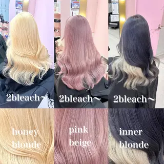 ミディアム ❄️💛エクステ ブリーチ❄️yukiのヘアスタイル