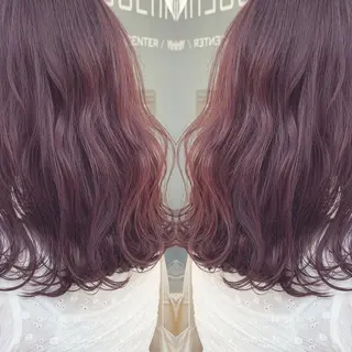 セミロング カラー ネイル ハイトーン&暗髪🔥 表参道二刀流マエダのヘアスタイル