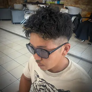 ショート メンズ メンズパーマ/ メッシュ😎タクミのヘアスタイル