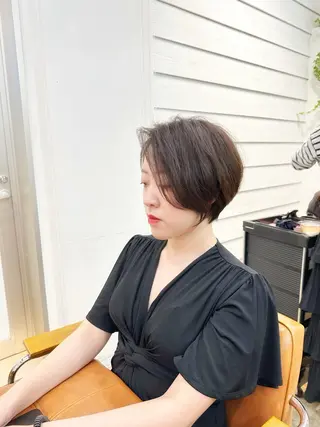ショート newline銀座所属・👑銀座ショート/ 絶壁補正/金子涼👑のヘアスタイル