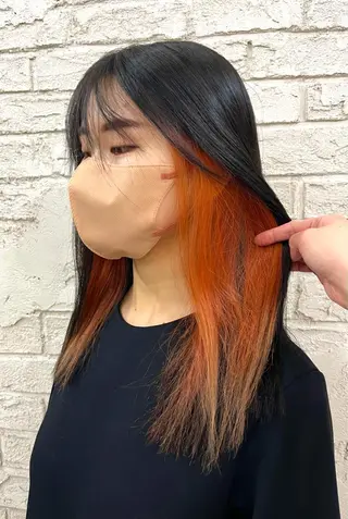 ロング カラー 🪽髪質改善ストレー ト🤍美羽🤍のヘアスタイル