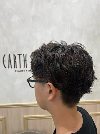 ショート パーマ 廣田 大幹のヘアスタイル