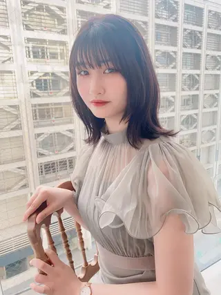 セミロング カラー ヘアアレンジ 【代表】 たき〜のヘアスタイル