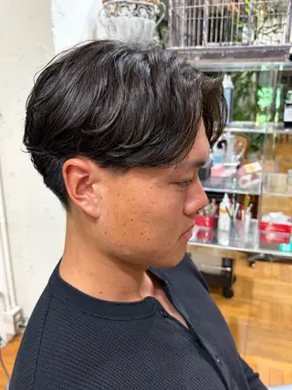 ショート パーマ メンズ 岡部 昴瑠/オブヘア銀座のヘアスタイル