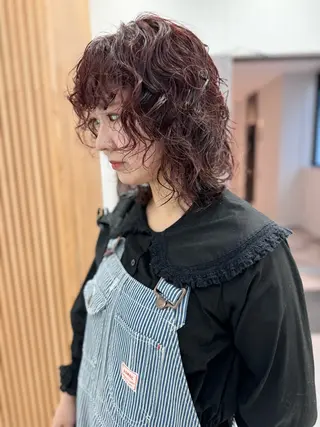 ミディアム パーマ gotoday shaire salon 神戸三宮所属・ショート/パーマ/ MIOのヘアスタイル