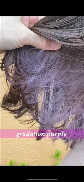 ミディアム カラー salowin 渋谷　joule所属・美髪矯正 韓国レイヤーのヘアスタイル