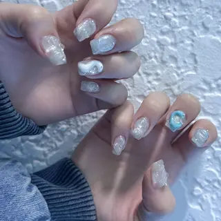 ネイル Nail Share Salon Mariris所属・ユカ‎𖤐nail 堺筋本町/心斎橋のネイルデザイン