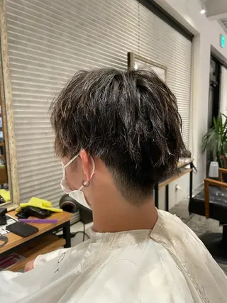 メンズ 水戸/ブリーチカラー ♠️♠️會澤遼真のヘアスタイル