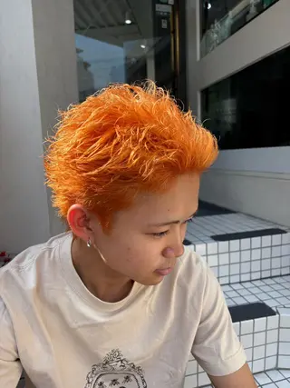 カラー メンズ 梅田/全パーマ特化/ ケアパーマ特化/秋本のヘアスタイル