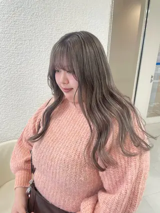 ロング カラー 透明感ワンカラー🎀 レイヤー/AOのヘアスタイル