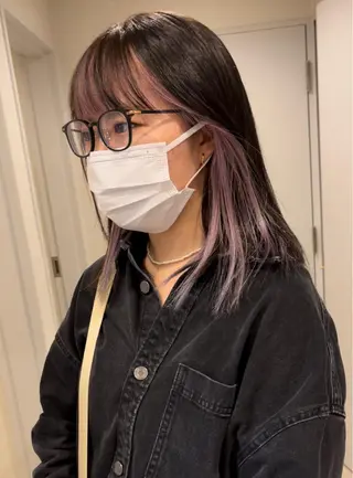 セミロング カラー ヘアアレンジ sand yokohama所属・美容室sand 横浜のヘアスタイル