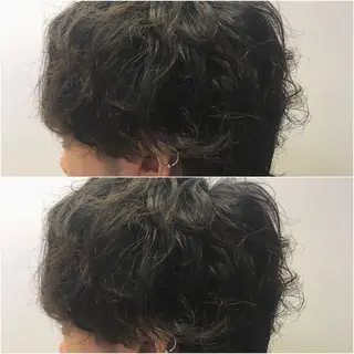 ショート パーマ メンズ Steelo  渋谷所属・✴︎赤み除去カラー daichi✴︎のヘアスタイル