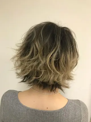 ミディアム カラー パーマ ヘアアレンジ ネイル マツエク・マツパ backstage.AZ所属・吉川 宙翔のヘアスタイル