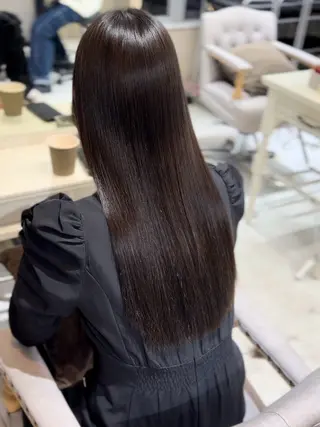 ロング 神戸で縮毛矯正/髪質 改善/お任せくださいのヘアスタイル